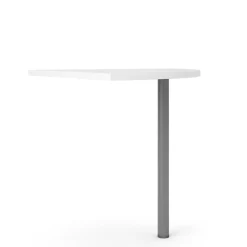 Hoekbureau Prima 80x80cm Wit/Grijs - Giga Living