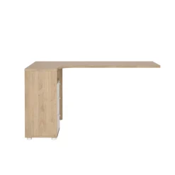 Hoekbureau Sign top met Kastje Hickory/Wit - Giga Living