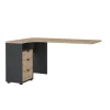 Hoekbureau Sign top met Kastje Matt Grijs/Hickory - Giga Living