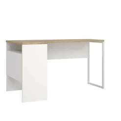 Hoek-kantoorbureau Function Plus Wit/Naturel - Giga Living