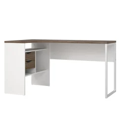 Hoek-kantoorbureau Function Plus Wit Truffel - Giga Living
