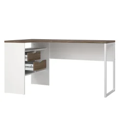 Hoek-kantoorbureau Function Plus Wit Truffel - Giga Living