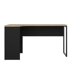 Hoek-kantoorbureau Function Plus Naturel/Mat Zwart - Giga Living