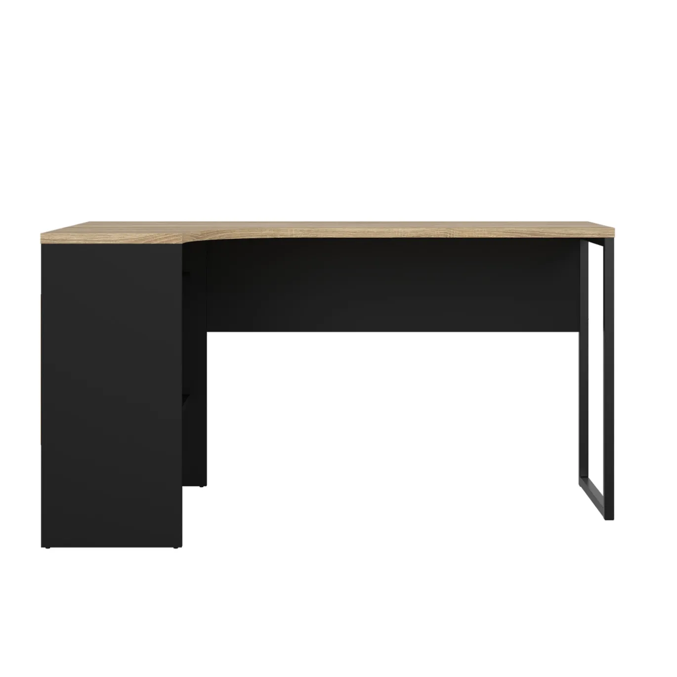 Hoek-kantoorbureau Function Plus Naturel/Mat Zwart - Giga Living