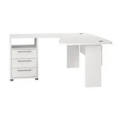 Hoek-kantoorbureau Prima Wit - Giga Living