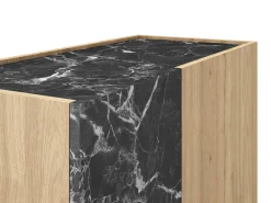 Hoge Kast Dione 2d Naturel/marmer Lotus - Giga Meubel