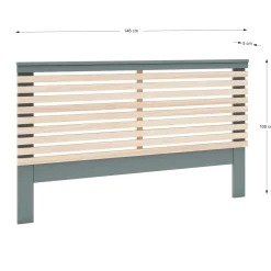 Hoofdbord 135/140 Pisco Khaki Groen/wit Wax - Giga Meubel