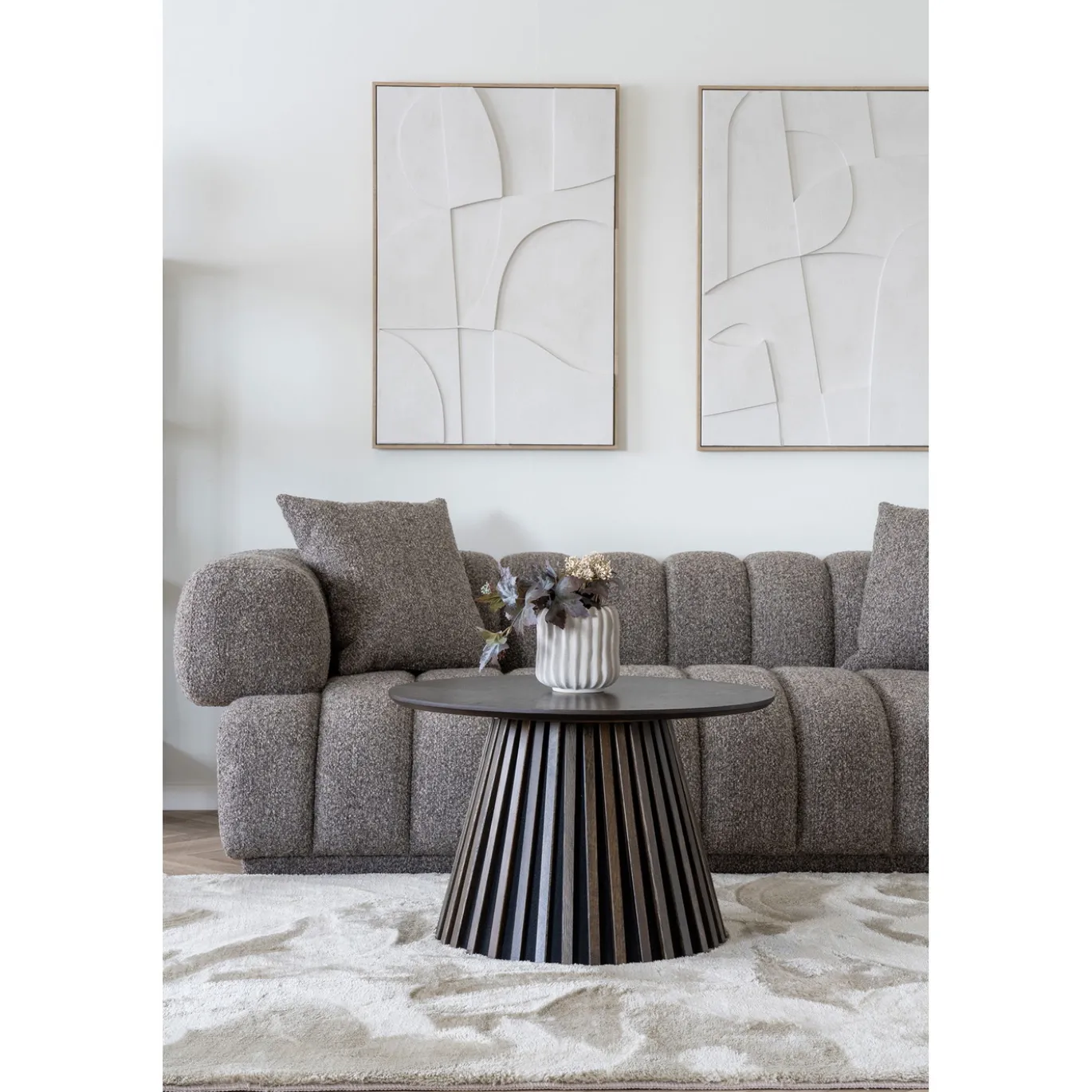 House Nordic Bank Aurora Polyester Bruin