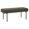 House Nordic Bankje Swindon Bouclé Donkergroen 100cm