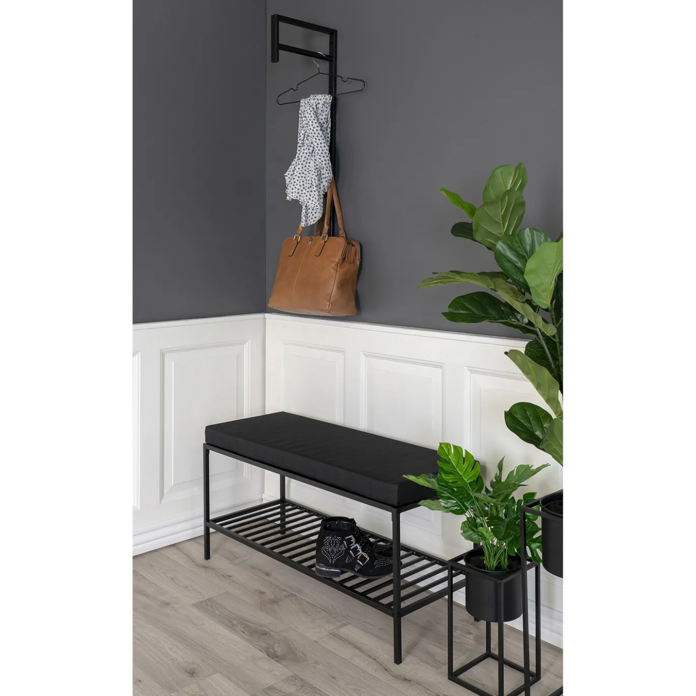 House Nordic Bankje Vita Zwart