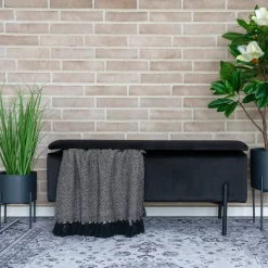 House Nordic Bankje Watford Zwart