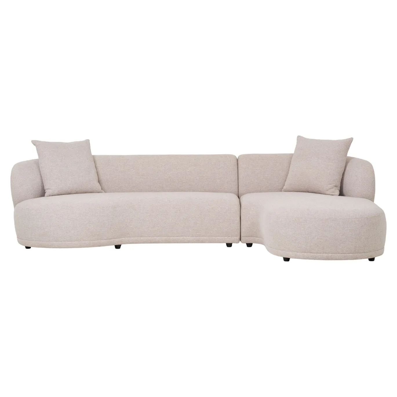 House Nordic Bank Kingston Polyester Naturel Rechts