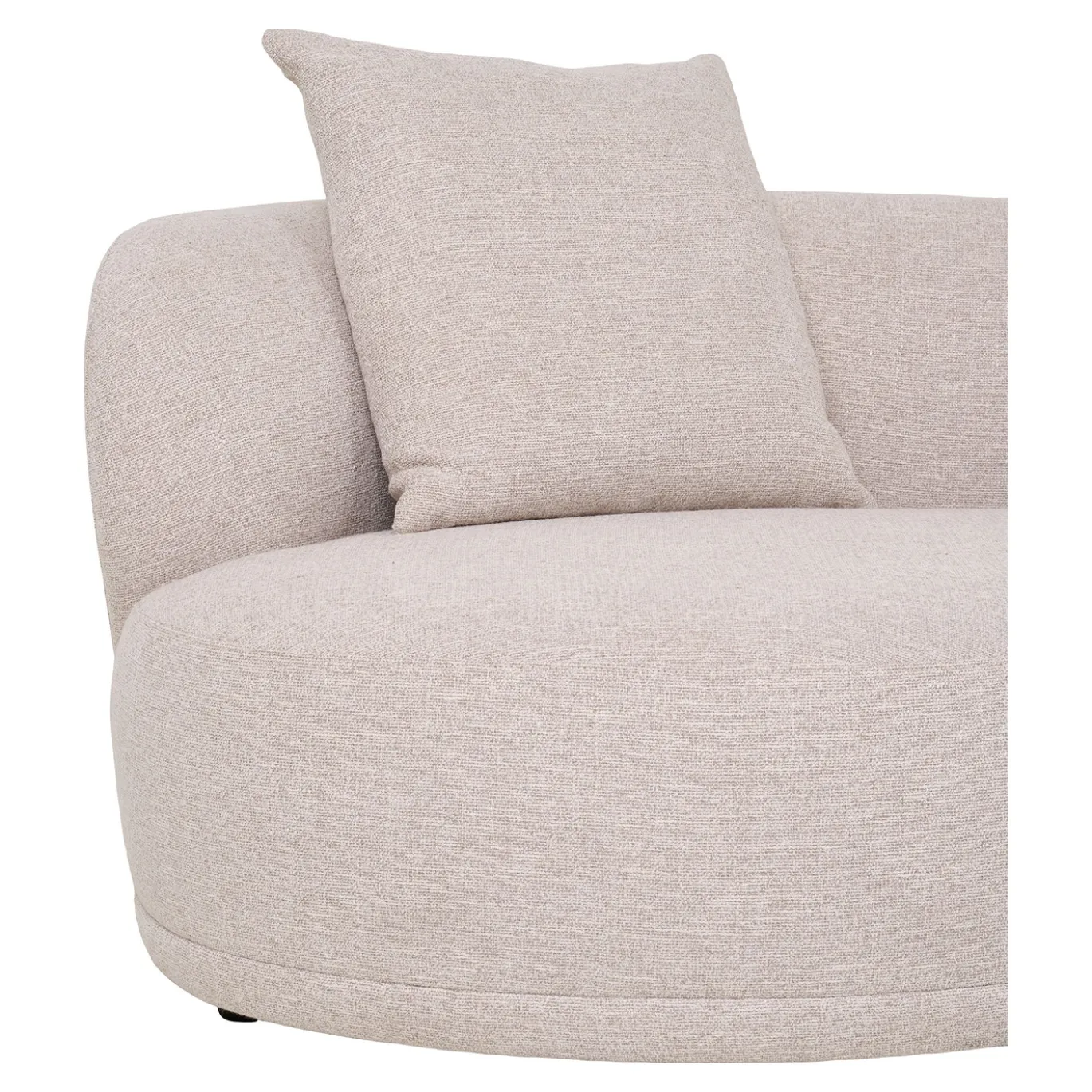 House Nordic Bank Kingston Polyester Naturel Rechts