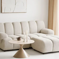 House Nordic Bank Taza 2,5-Zits Modulair met Poef Zand Rechts
