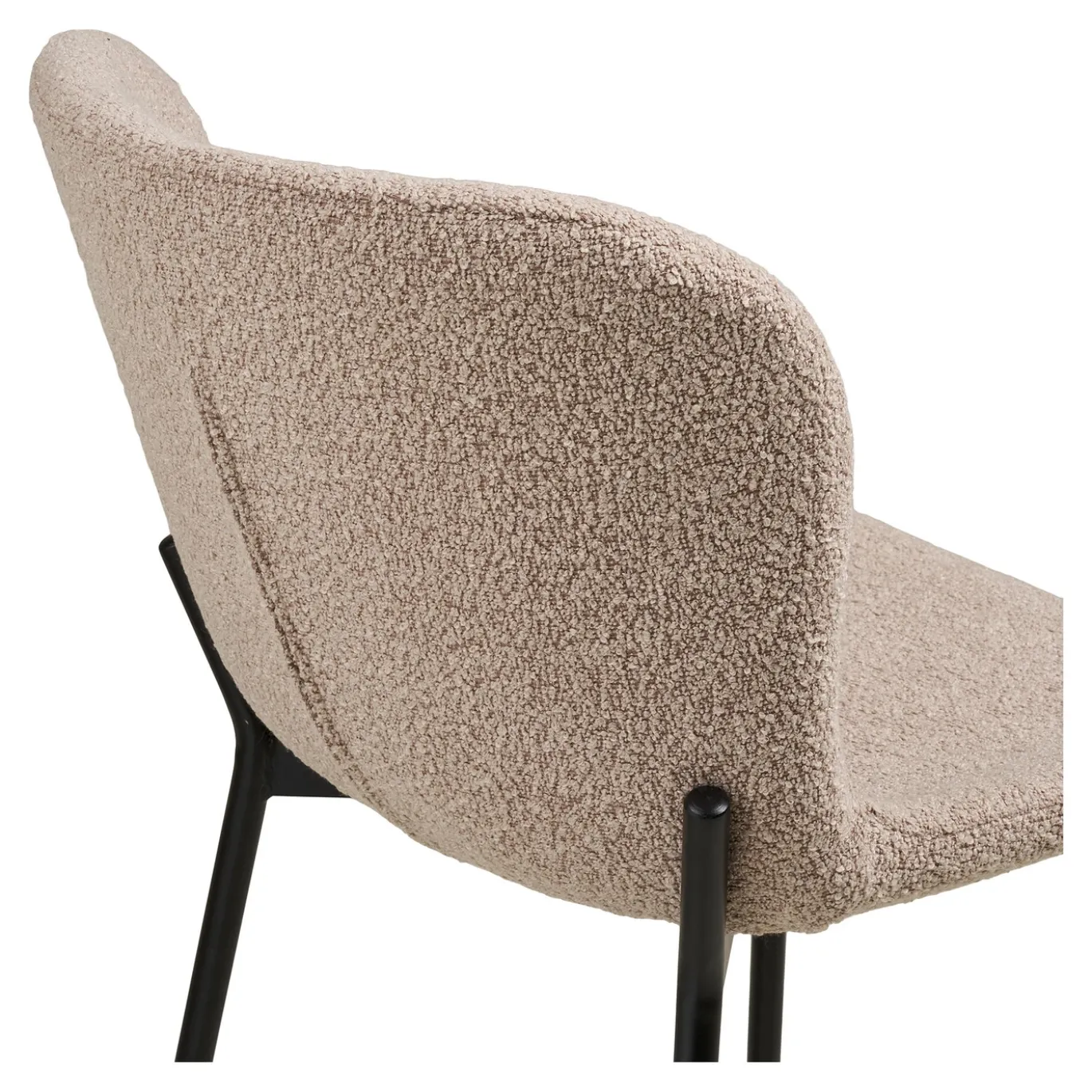 House Nordic Barstoel Maceda Bouclé Beige