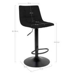 House Nordic Barstoel Middelfart Zwart