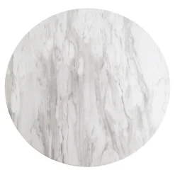 House Nordic Bartafel Bolzano Marmerlook Wit/Goud Ø70cm