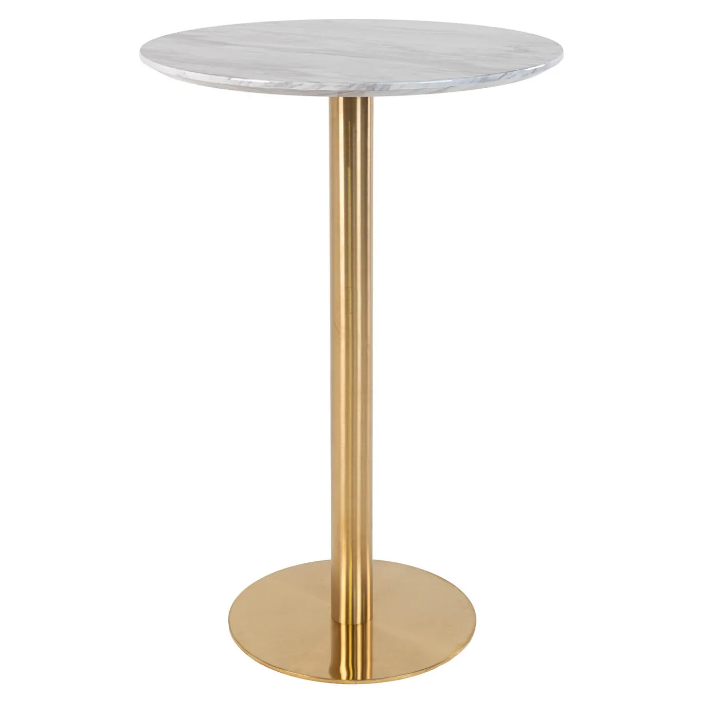 House Nordic Bartafel Bolzano Marmerlook Wit/Goud Ø70cm