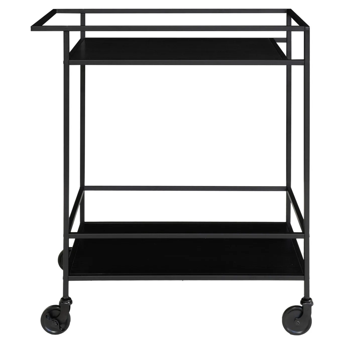House Nordic Bar Trolley Vita Zwart