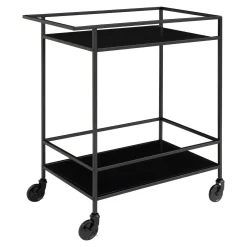 House Nordic Bar Trolley Vita Zwart