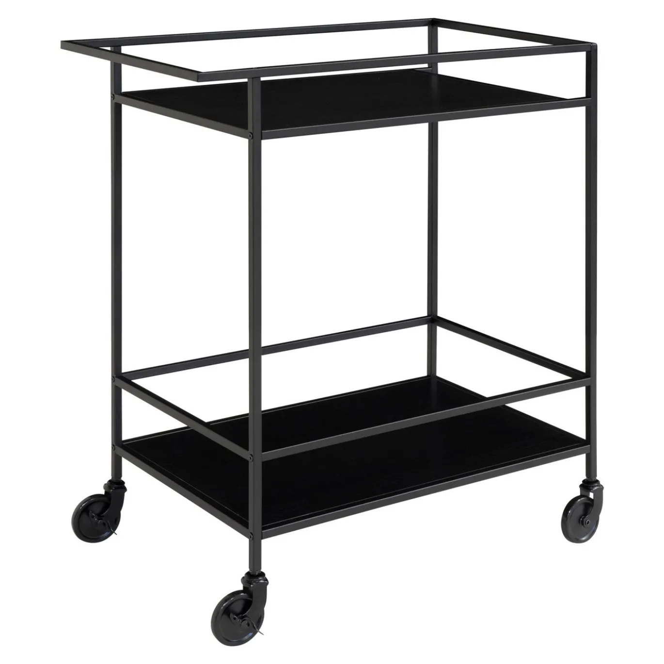 House Nordic Bar Trolley Vita Zwart