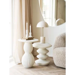 House Nordic Bijzettafel Blackburn Fiberclay Wit