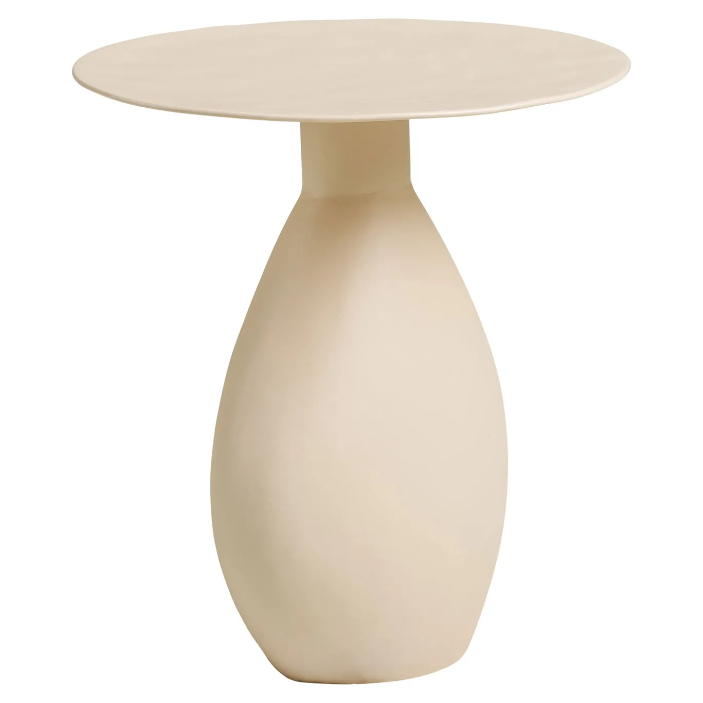 House Nordic Bijzettafel Calais Metaal Off-White ø36x40cm