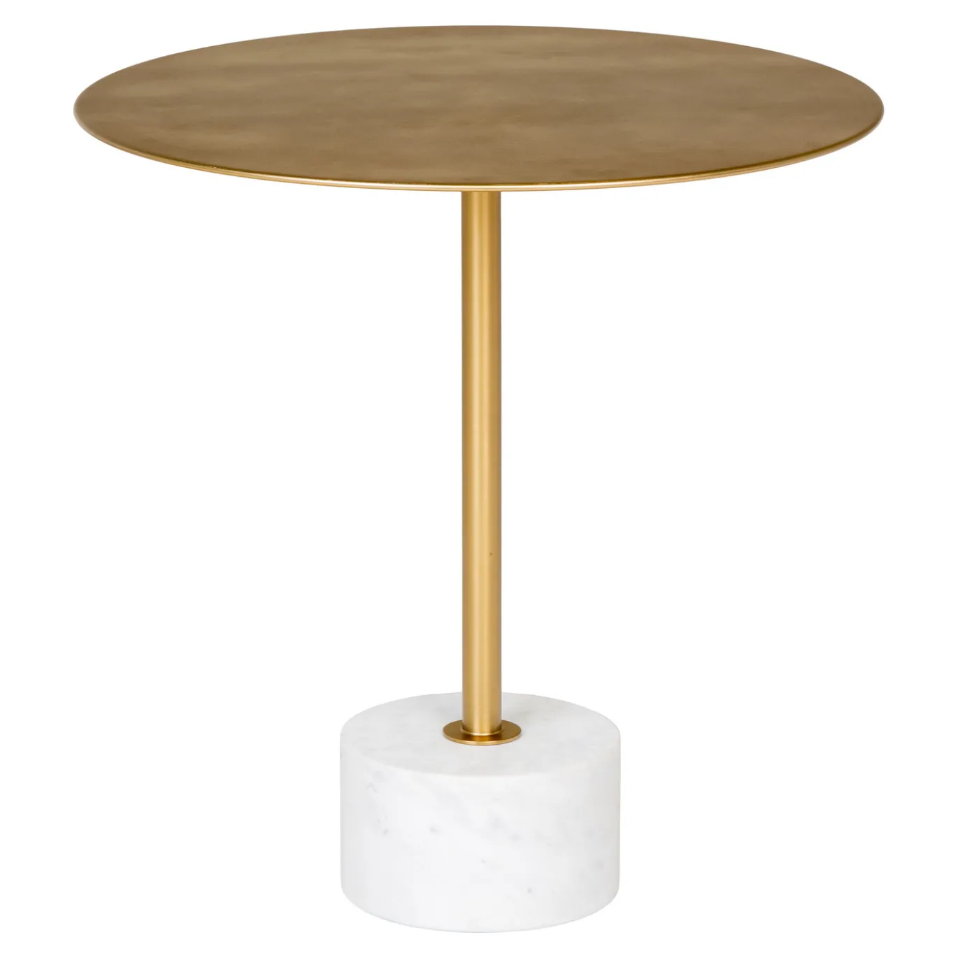 House Nordic Bijzettafel Lecco Koper/Marmer Ø51x52cm