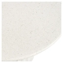 House Nordic Bijzettafel Newtown Fiberclay Wit ø40cm