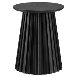 House Nordic Bijzettafel Osaka Zwart Ø40cm
