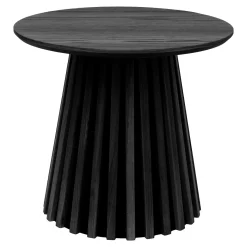 House Nordic Bijzettafel Osaka Eikenfineer Zwart ø50cm