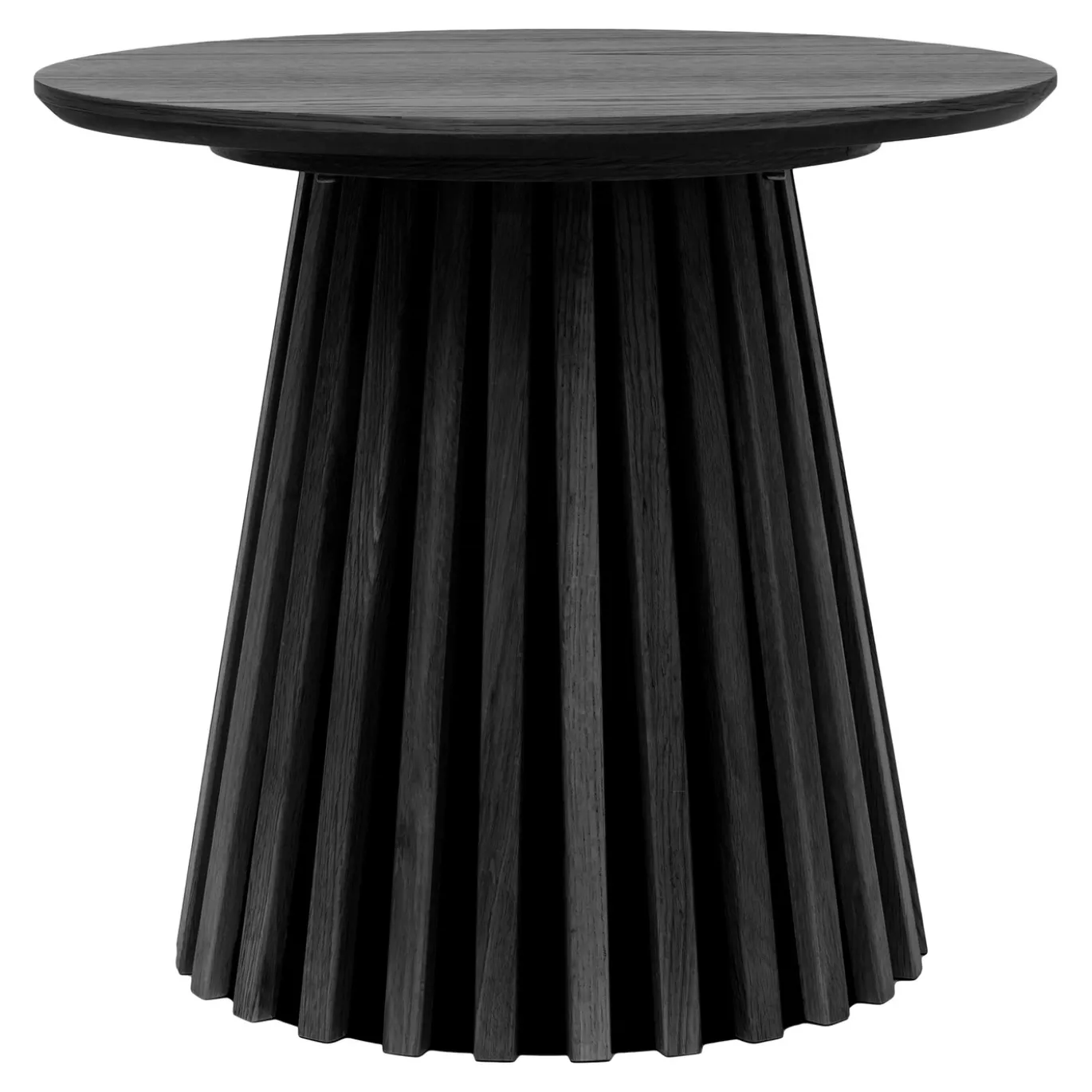 House Nordic Bijzettafel Osaka Eikenfineer Zwart ø50cm