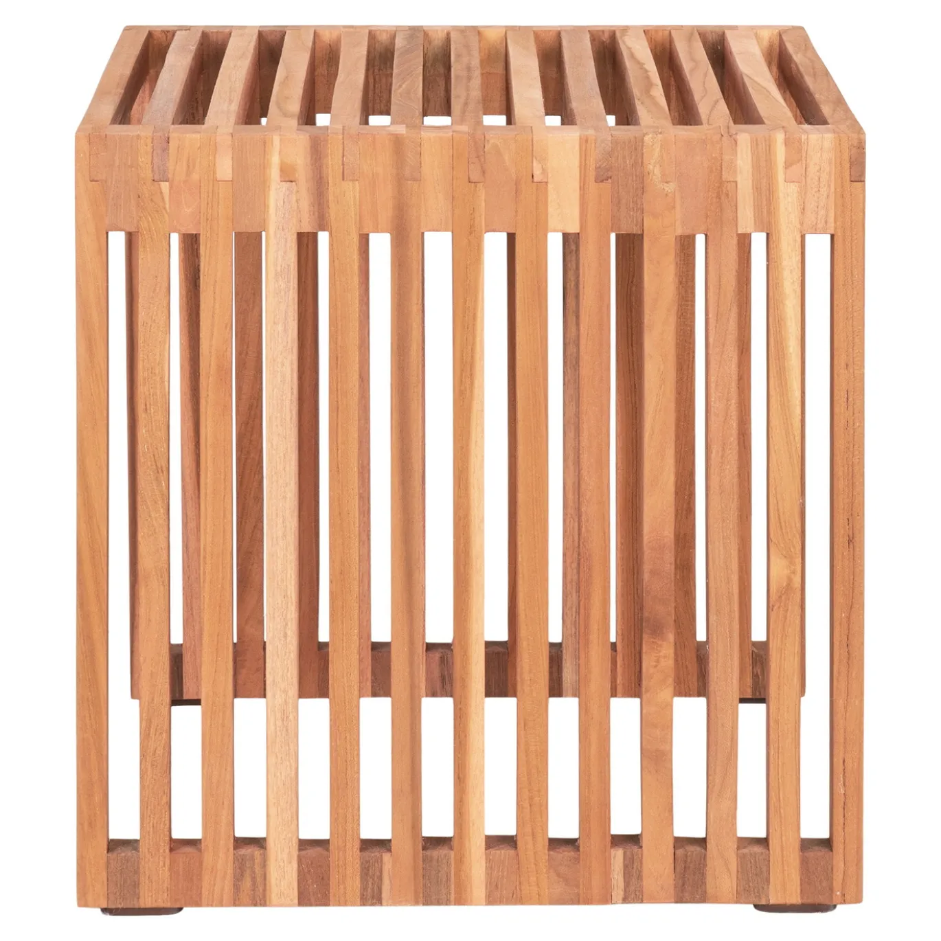 House Nordic Bijzettafel Pego Teakhout Naturel 40x40x40cm