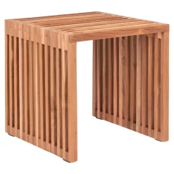 House Nordic Bijzettafel Pego Teakhout Naturel 40x40x40cm