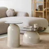 House Nordic Bijzettafel Ravello Grijs/Beige ø40cm