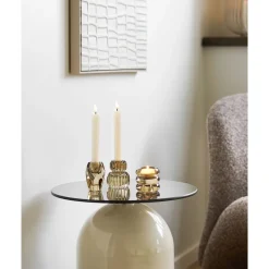House Nordic Bijzettafel Ravello Grijs/Beige ø40cm