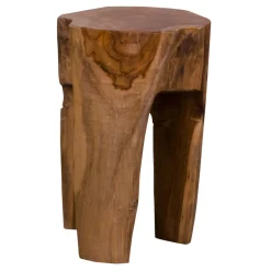 House Nordic Bijzettafel Rose Teak Met Drie Poten