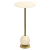 House Nordic Bijzettafel Salo Koper/Marmer Ø25,5x54cm