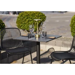 House Nordic Bistrotafel Marmerlook Aluminium 60x60cm