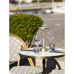 House Nordic Bistrotafel Marmerlook Cast Iron ø60cm