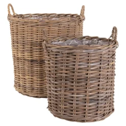 House Nordic Bloemenmand Indo Set van 2