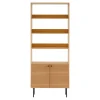 House Nordic Boekenkast Kyoto Eikenfineer Naturel 200cm