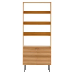 House Nordic Boekenkast Kyoto Eikenfineer Naturel 200cm