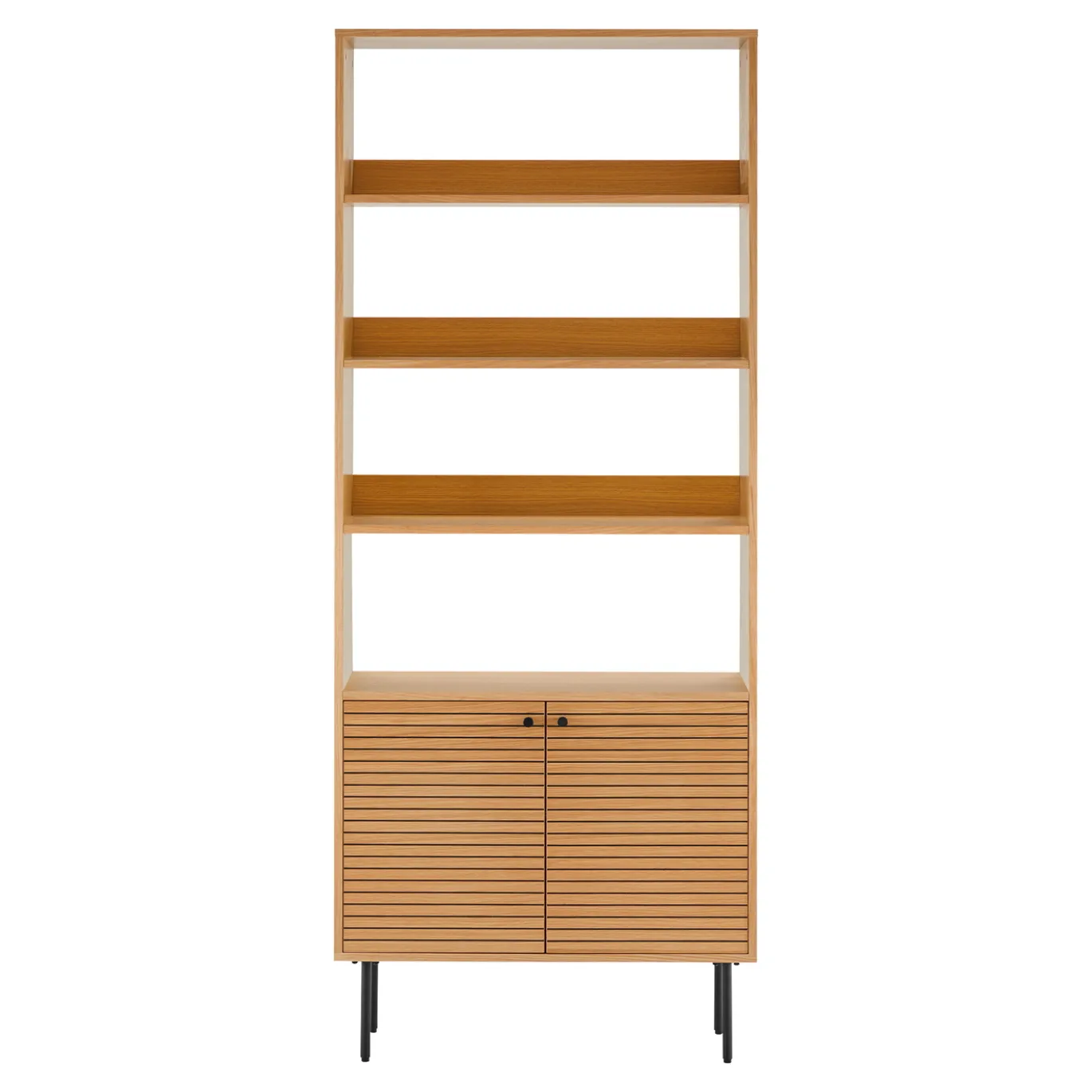 House Nordic Boekenkast Kyoto Eikenfineer Naturel 200cm