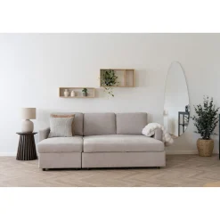 House Nordic Chaise Longue Slaapbank Belfast met Opslag Zand