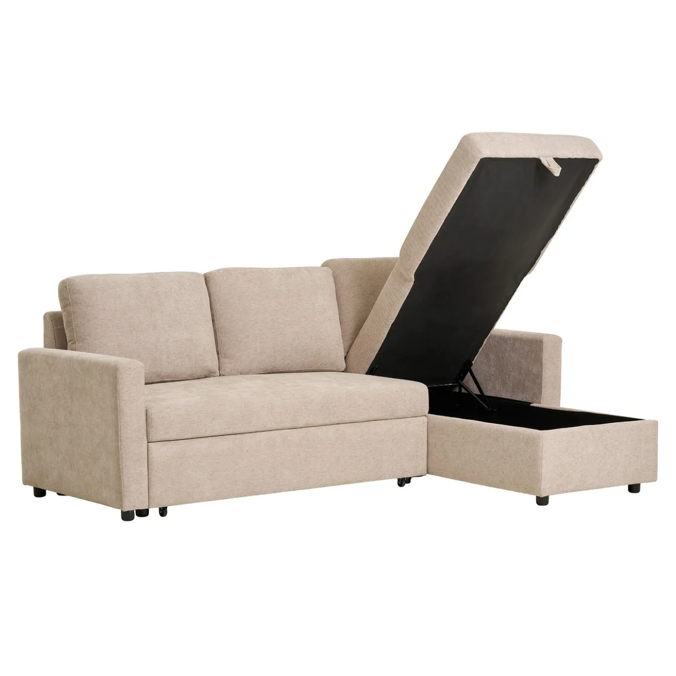 House Nordic Chaise Longue Slaapbank Belfast met Opslag Zand