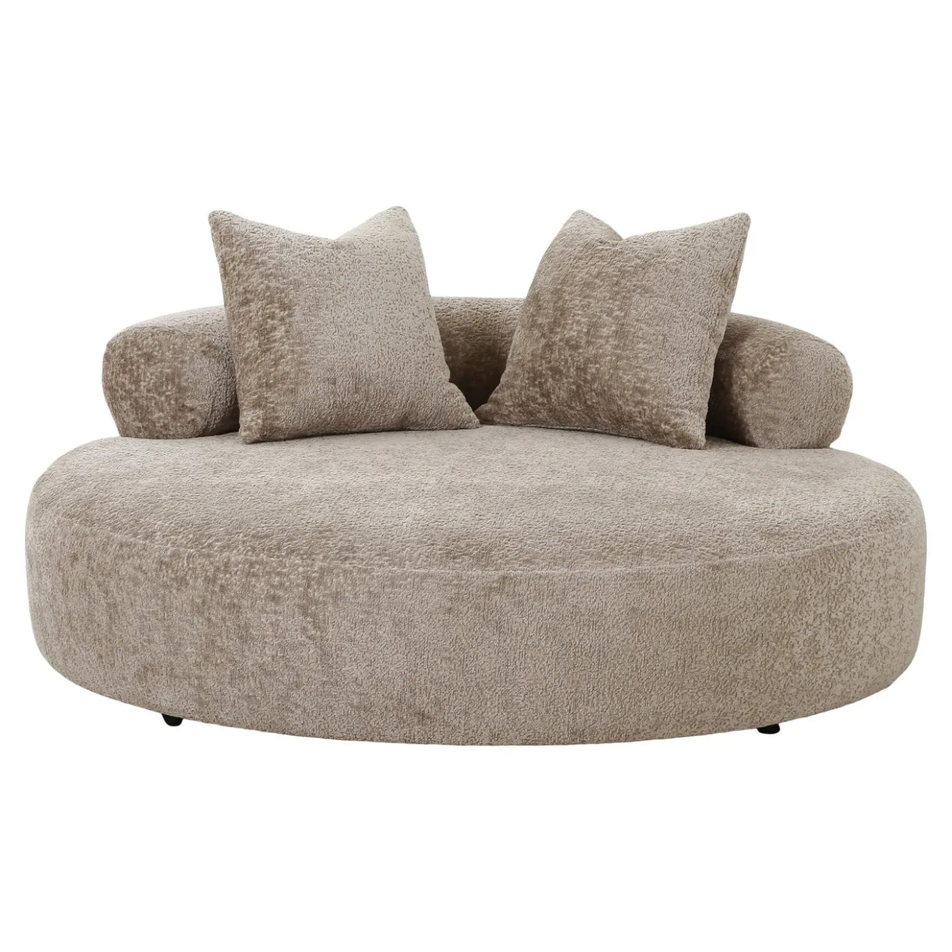 House Nordic Daybed Cairo Chenille Rond Naturel