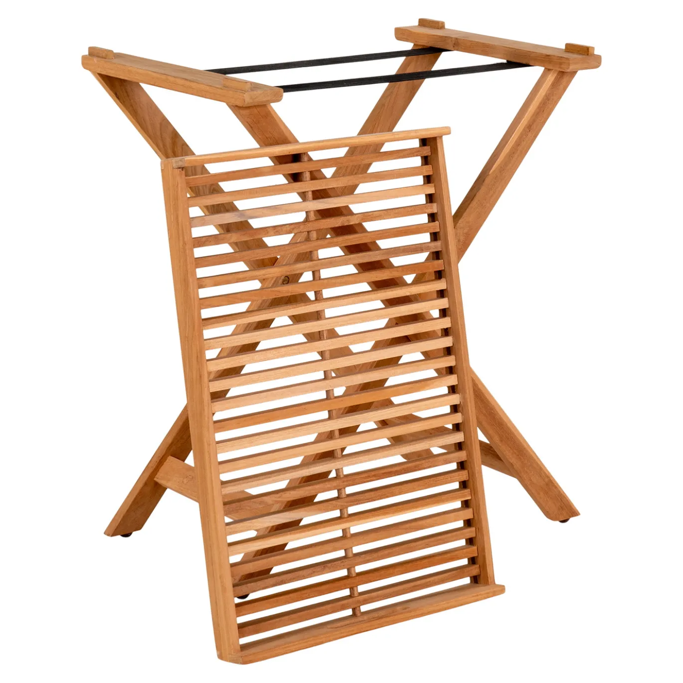 House Nordic Dienblad Tafel Ronda Teak Naturel 60x40x70cm