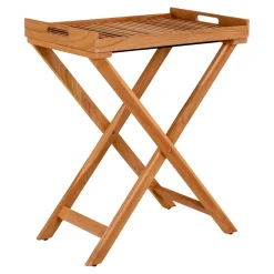 House Nordic Dienblad Tafel Ronda Teak Naturel 60x40x70cm