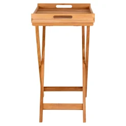 House Nordic Dienblad Tafel Ronda Teak Naturel 60x40x70cm
